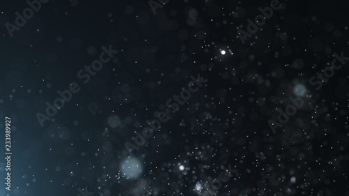 Dust particles. Abstract particle background. Dots background. 4k rendering.