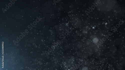 Dust particles. Abstract particle background. Dots background. 4k rendering.