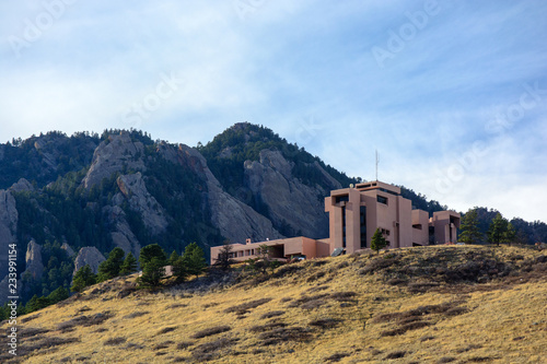 The University National Center for Atmospheric Research in Boulder, Colorado, completed in 1967. photo
