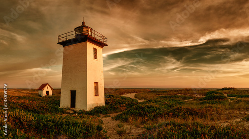 Wood End lighthouse in Provincetown, Massachusetts, USA. photo