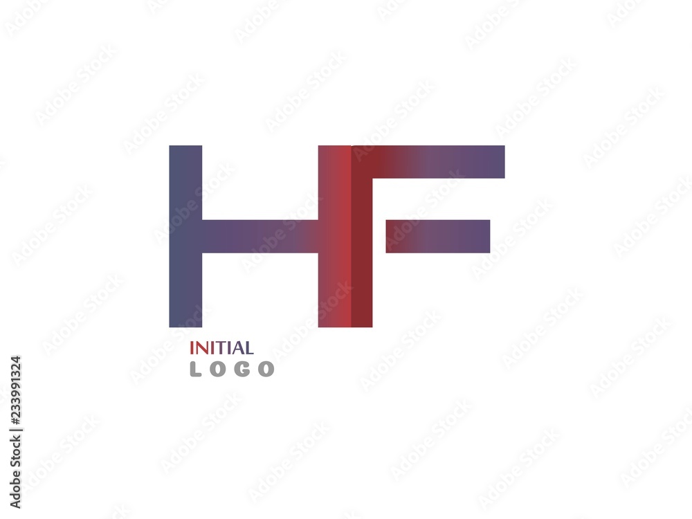 HF Initial Logo for your startup venture HF Initial Logo for your startup venture
