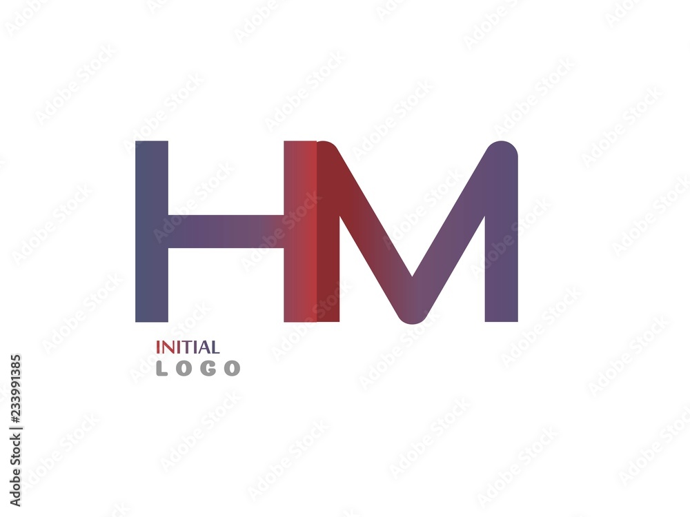 HM Initial Logo for your startup venture HM Initial Logo for your startup venture