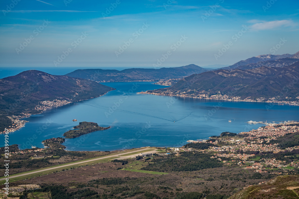 View of the Tivat airport