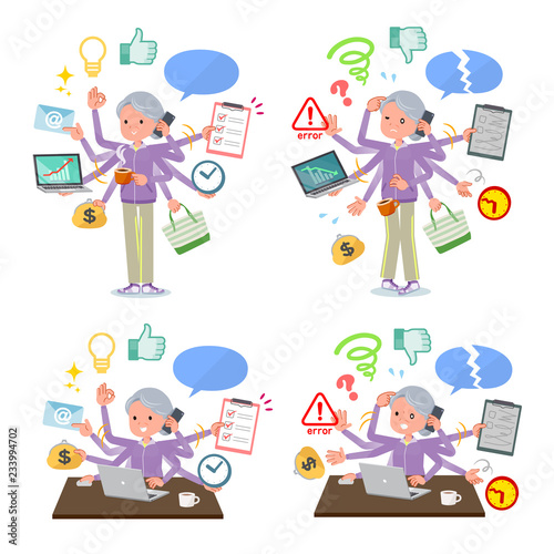 flat type grandma Sportswear_mulch task Office