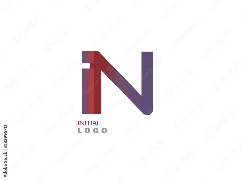 IN Initial Logo for your startup venture IN Initial Logo for your startup venture