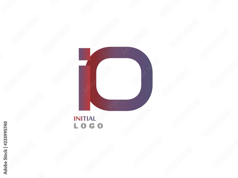 IO Initial Logo for your startup venture IO Initial Logo for your startup venture
