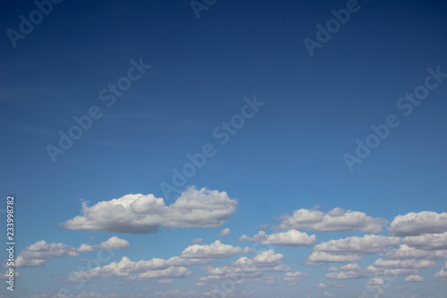 Sky with white clouds pattern background.