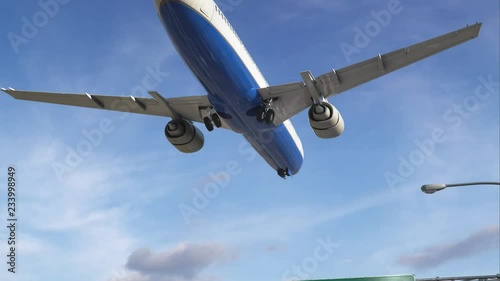 Airplane Landing Nizhnekamsk photo