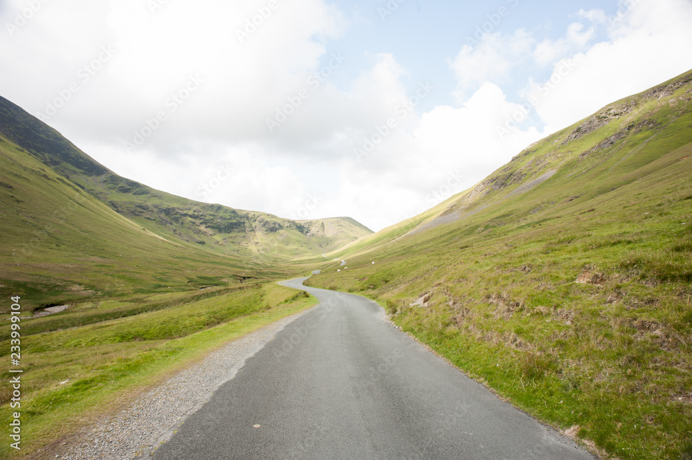 Peaceful Roads in Lake District, England  