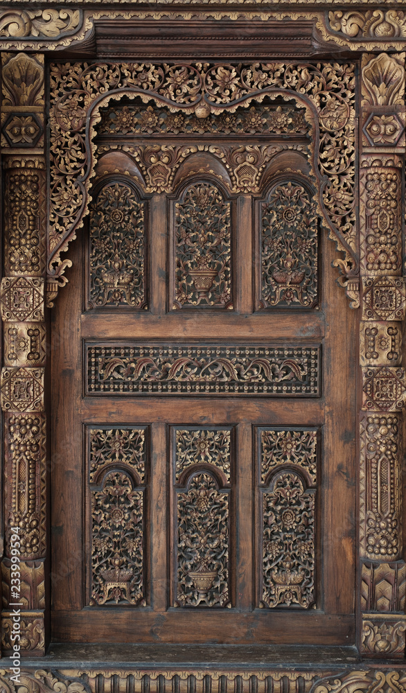 old door in Balinese style