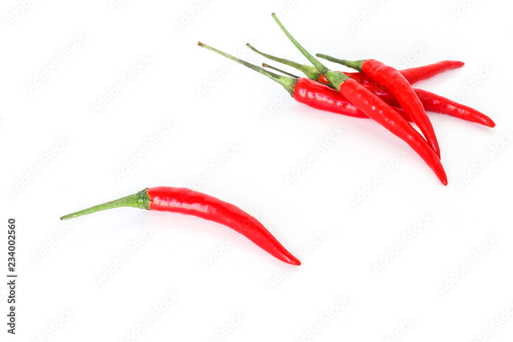 chili pepper red spicy vegetable on white background chili pepper red spicy vegetable on white background