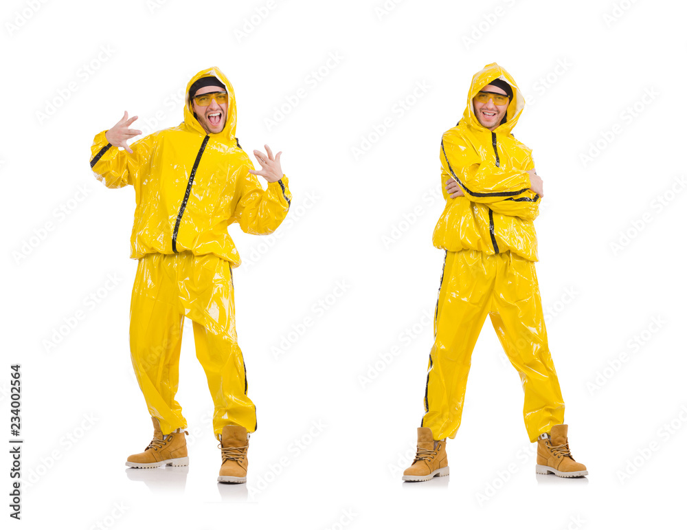 Young rap performancer isolated on white Young rap performancer isolated on white