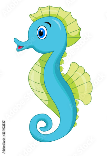 Cute seahorse cartoon