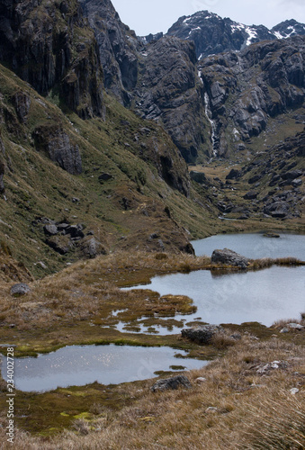 Harris Lake at the Routeburn Great Walk in New Zealand