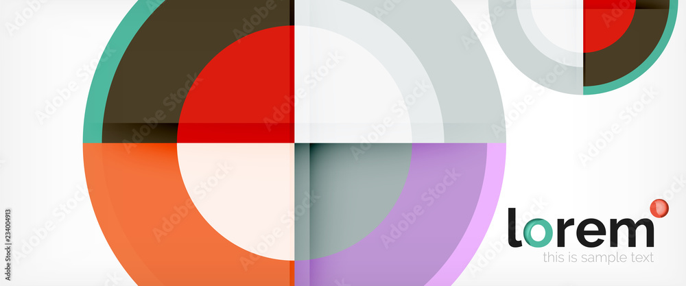 Circle abstract background, geometric modern design template Circle abstract background, geometric modern design template