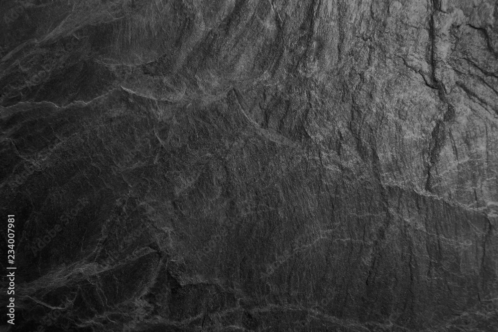 Fototapeta premium Black stone surface background. For design And as a background