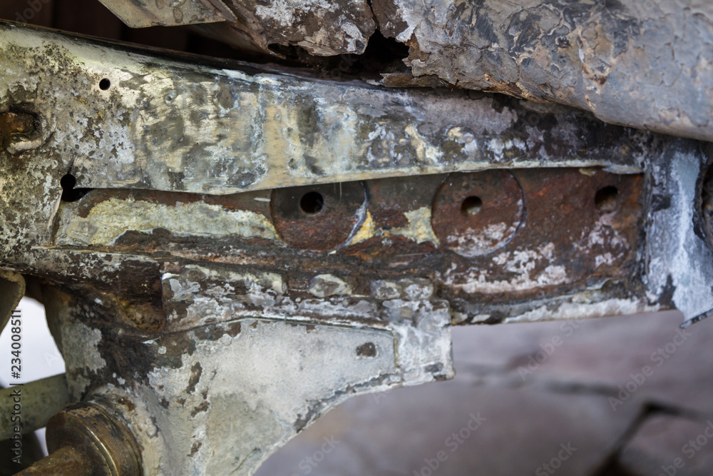 frame repair on an old car