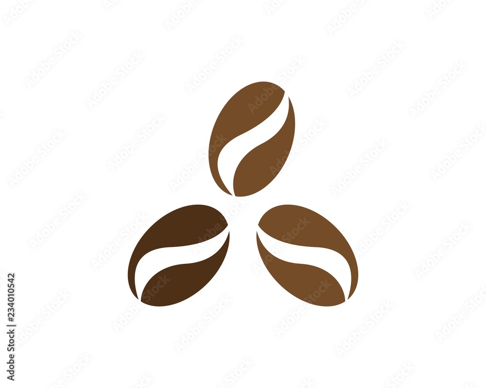 Obraz premium vector coffee beans icon 