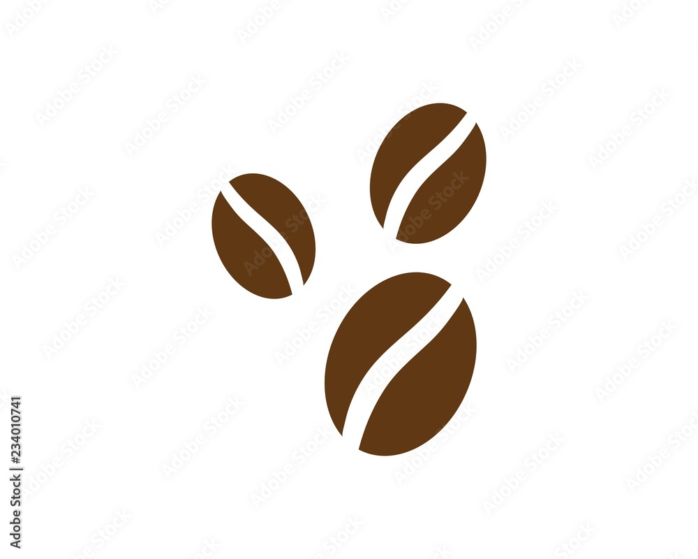 Obraz premium vector coffee beans icon 