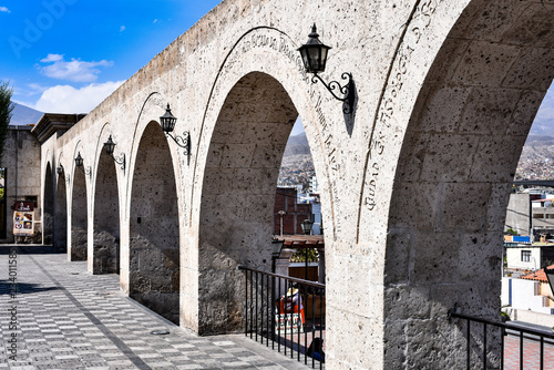 Mirador de Yanahuara, with views over the city of Arequipa and El Misti volcano photo