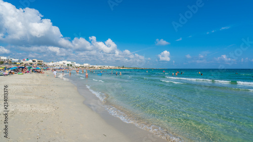 Foto San Foca, Italy - August 2018: San Foca Di Melendugno, Salento, Puglia region, I