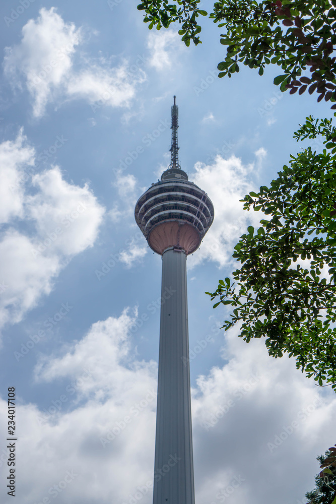 Kuala Lumpurs KL Tower from the Ground Kuala Lumpurs KL Tower from the Ground