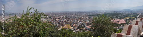 Kathmandu Swayambhu Stupa Panorama über Kathmandu