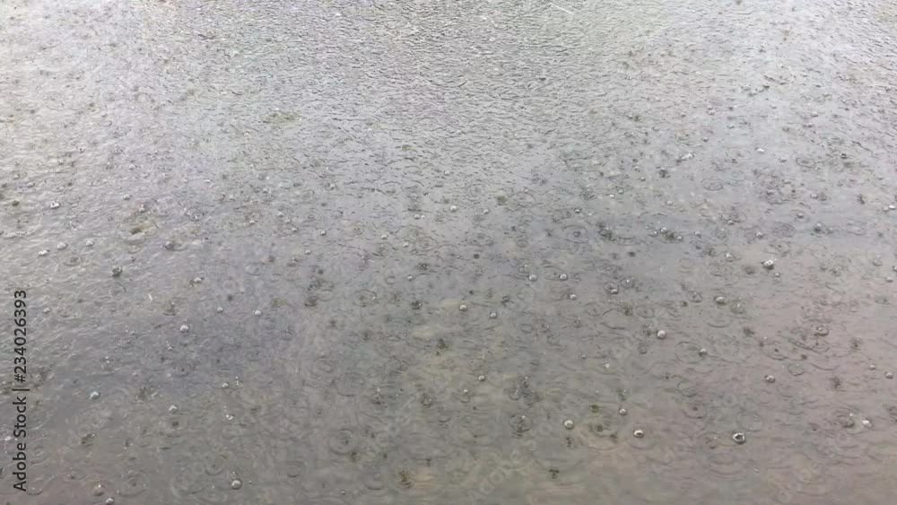 hard rain drop in the pool. hard rain drop in the pool.