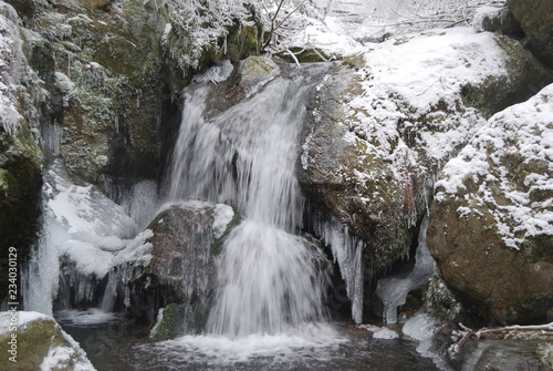 Winter of the Haydushki Waterfalls in Berkovitsa. 