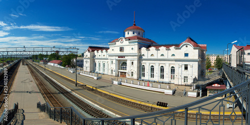 Railway station city Izhevsk. Russia