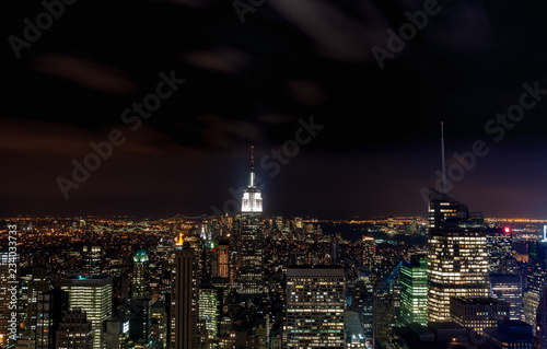 Looking towards the Empire State Building by night © Charles