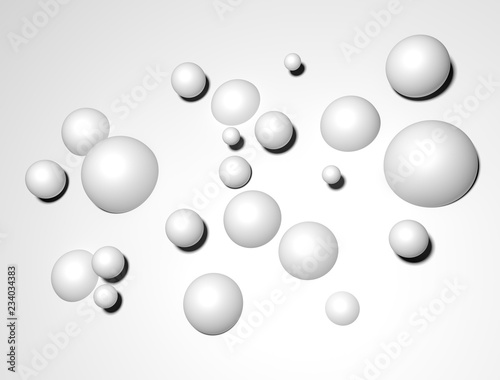 Abstract  balls background. 3d rendering