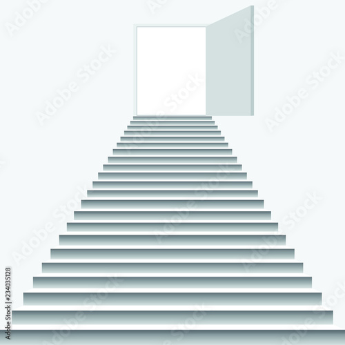 Stairs vector illustration isolated on white background