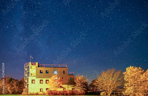 Night photo with stars long exposure © photoexpert