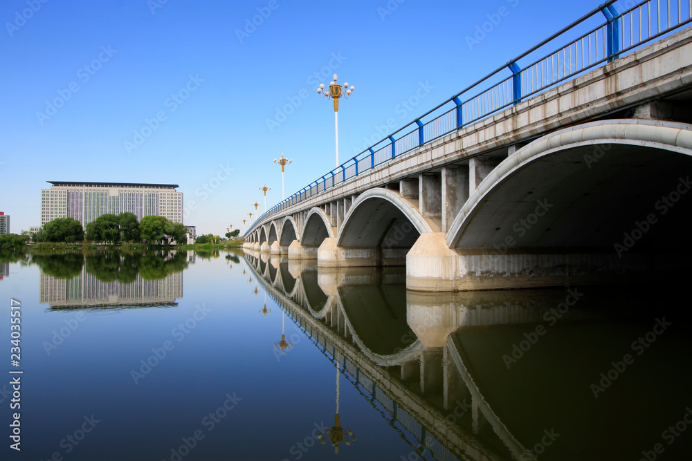 Fototapeta premium North River Bridge landscape architecture, China