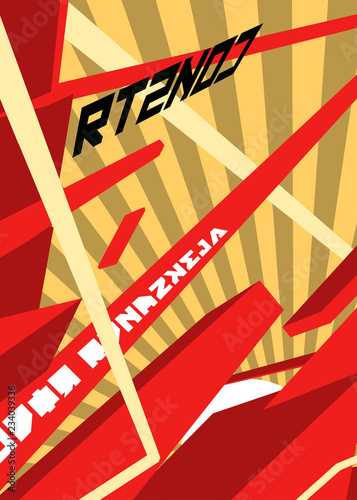 abstract poster with modern design