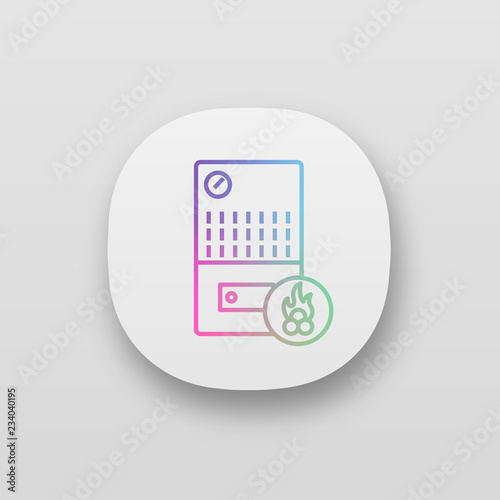 Solid fuel boiler app icon