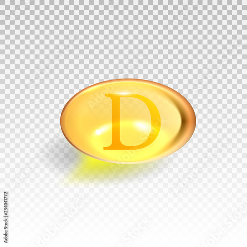 Gel pills, vitamin D, E, Omega 3, fish oil