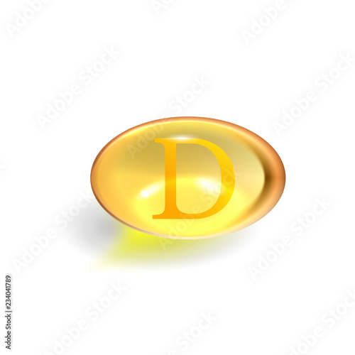 Gel pills, vitamin D, E, Omega 3, fish oil