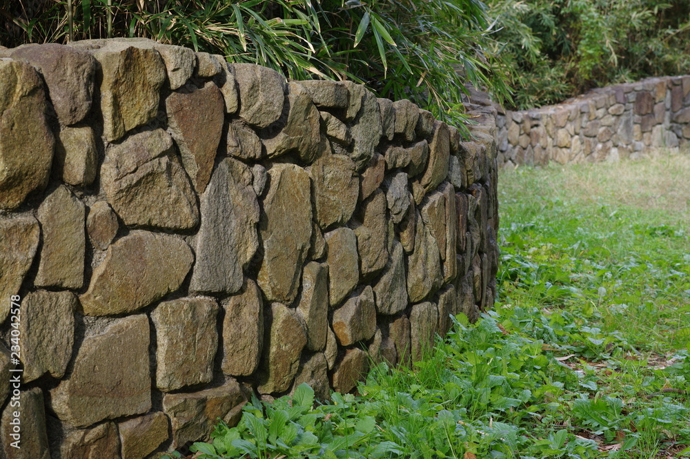 石垣の塀