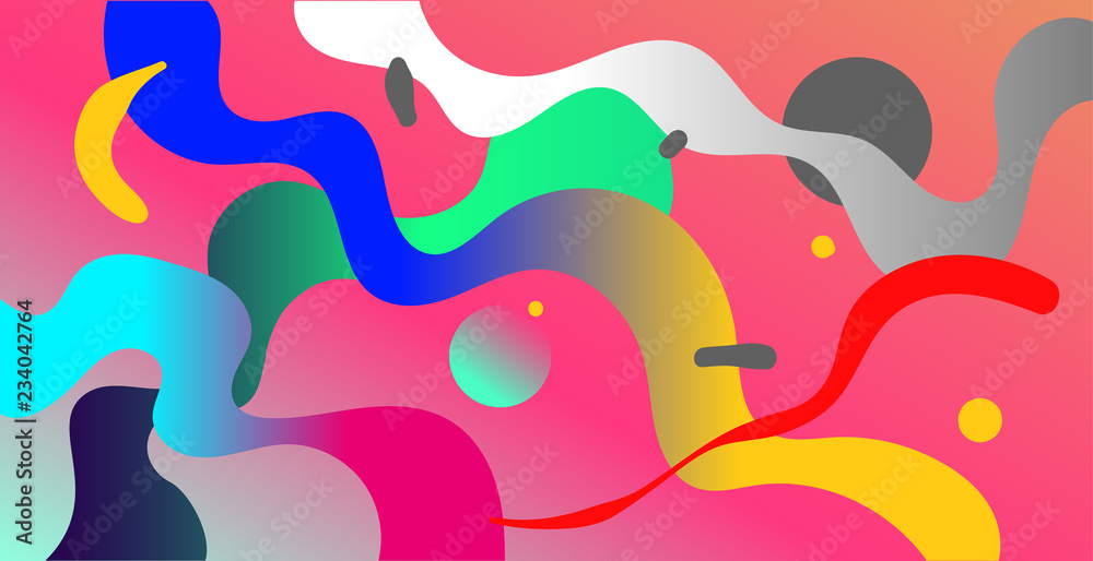 Abstract neon color background. Abstract vector illustration, horizontal