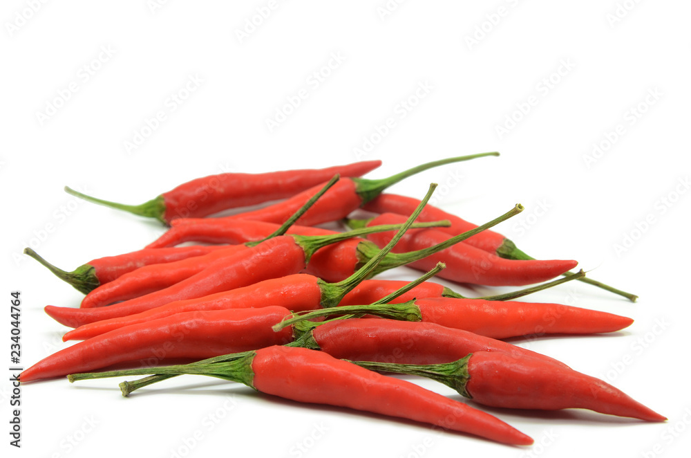 Red hot chilli pepper isolated