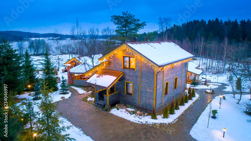 Two-storey cottage. The fac...
