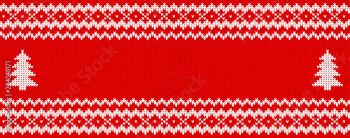 red and white knitted background