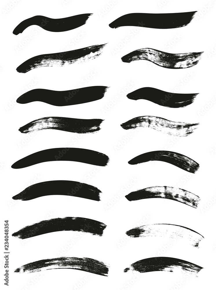 Calligraphy Paint Brush Curved Lines High Detail Abstract Vector Background Set 94 Calligraphy Paint Brush Curved Lines High Detail Abstract Vector Background Set 94