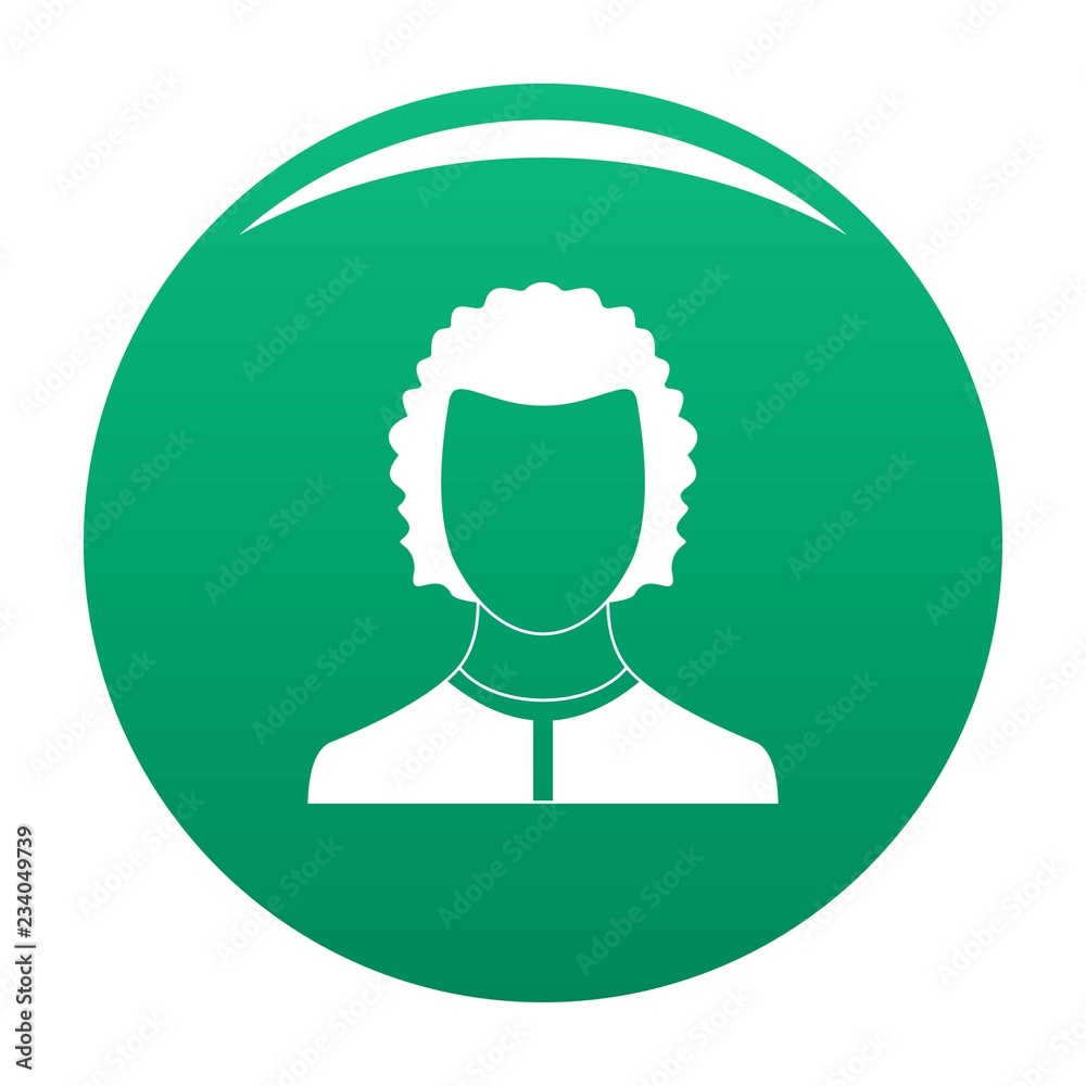 Man avatar icon. Simple illustration of man avatar vector icon for any any design green Man avatar icon. Simple illustration of man avatar vector icon for any any design green