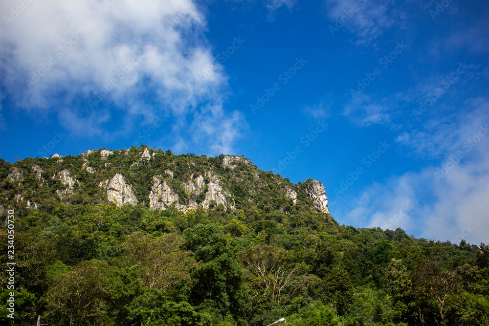 mountain hill blue sky nature landscape