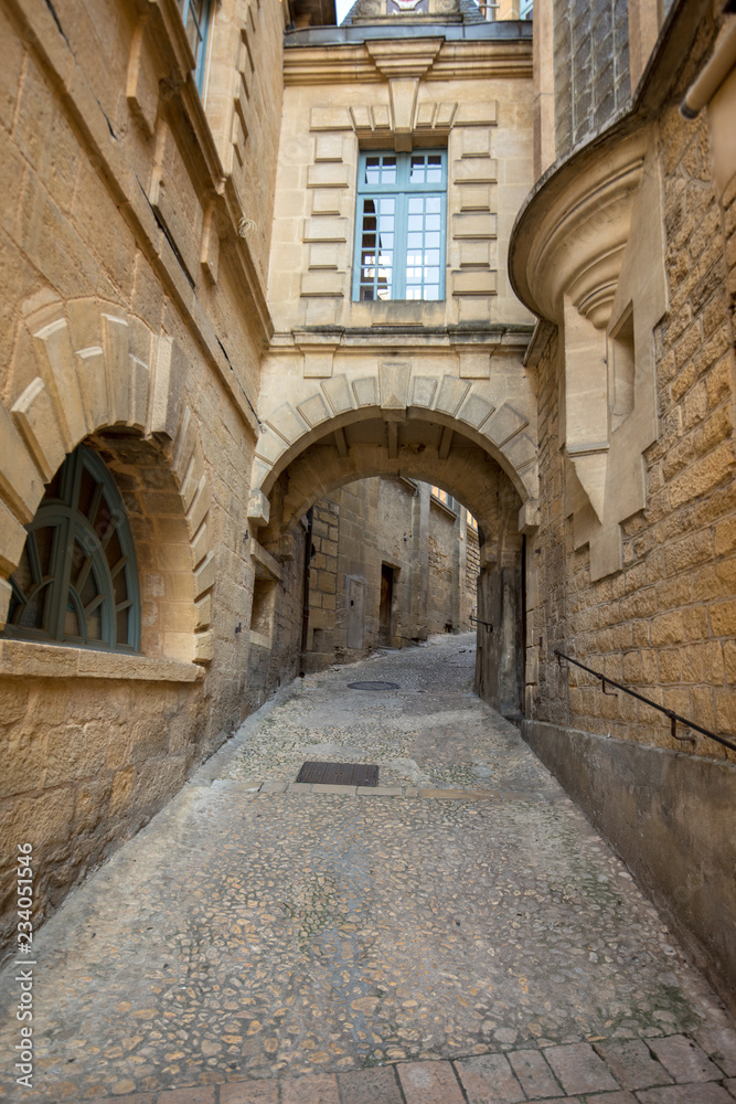  the picturesque city of Sarlat la Caneda in Dordogne Department, Aquitaine, France
