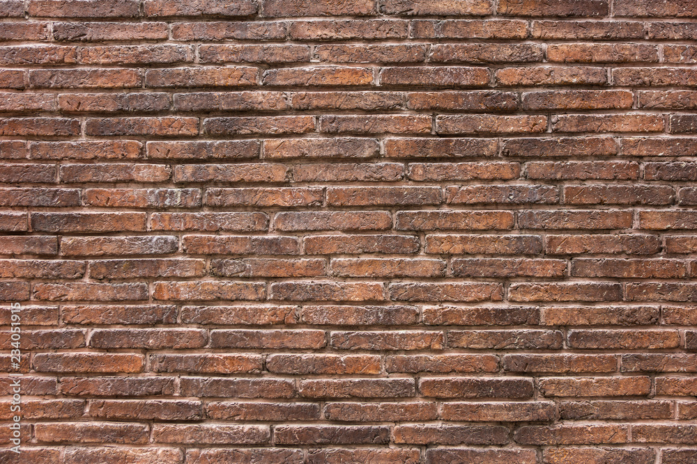Old Red Brick Wall Texture Grunge Background, May Use To Interior Design. Old Red Brick Wall Texture Grunge Background, May Use To Interior Design.