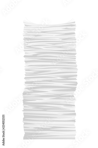 paper stack on white